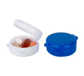 EZY DOSE Daily Round Pocket Pharmacy, Portable On-The-Go, Pill Box, Organizer and Vitamin