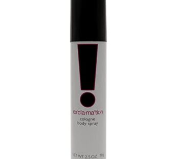 Exclamation Cologne Spray, Vegan Formula, Body Spray, Floral Scent, Spicy Kick, 2.5 Fl Oz