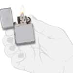 Zippo 250 Classic High Polish Chrome Pocket Lighter - Image 5
