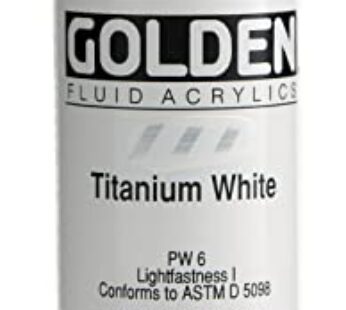 Golden Fluid Acrylic Paint 1 Ounce-Titanium White