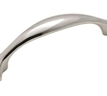 Amerock | Cabinet Pull | Polished Chrome | 3 inch (76 mm) Center to Center | Everyday Heri