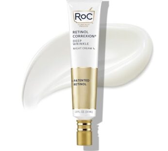 RoC Retinol Correxion Deep Wrinkle Anti-Aging Night Cream, Daily Face Moisturizer with She