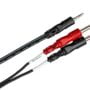 Hosa CMP-153 3.5 mm TRS to Dual 1/4" TS Stereo Breakout Cable, 3 Feet, Laptop
