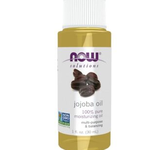 NOW Solutions, Jojoba Oil, 100% Pure Moisturizing, Multi-Purpose Oil for Face, Hair and Bo