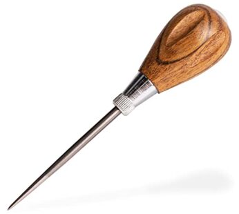 General Tools Scratch Awl Tool with Hardwood Handle – Scribe, Layout Work, & Piercing Wood