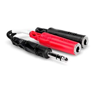Hosa YPP-117 1/4″ TRS to Dual 1/4″ TSF Stereo Breakout Cable