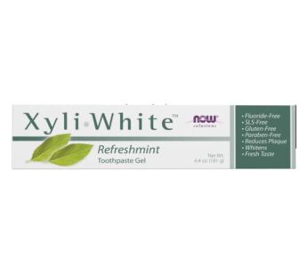 NOW Solutions, Xyliwhite? Toothpaste Gel, Refreshmint, Cleanses and Whitens, Fresh Taste