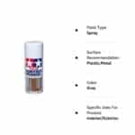 Tamiya Gray Fine Surface Primer L, 180ml Spray Can - Image 4