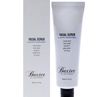 Baxter of California Exfoliating Facial Scrub for Men | Non-Drying with Walnut and Avocado