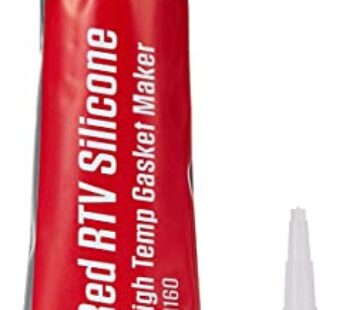 Permatex 81160 High-Temp Red RTV Silicone Gasket, 3 oz