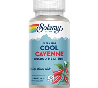 Solaray Extra Hot Cool Cayenne 100,000 HU – Traditional Folk Remedy and Digestion Aid – Bi