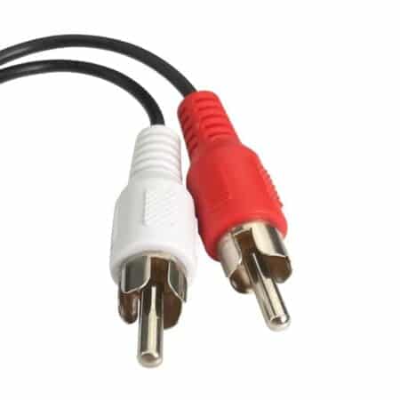 C&E 6 Inch 3.5mm Female to 2 RCA Male Stereo Audio Y Cable, Nickel Plated Adapter Compatib - Image 3