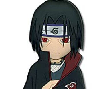 Great Eastern Entertainment Naruto Itachi PVC Keychain,Black,Small