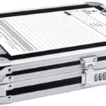 Vaultz Locking Clipboard with Storage - Heavy Duty Metal Clip Board Box Holds 8.5" x 11" L - Image 4