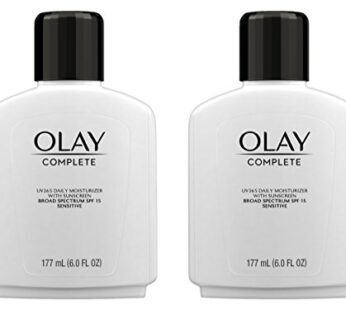 Face Moisturizer by Olay Complete Lotion All Day Moisturizer with Sunscreen SPF 15 for Sen