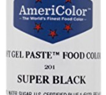 Food Coloring AmeriColor – Super Black Soft Gel Paste, 4.5 Ounce