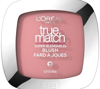 L’Oreal Paris True Match Super-Blendable Powder Blush, Tender Rose, 0.21 Oz (Packaging May