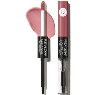 Revlon Liquid Lipstick with Clear Lip Gloss, ColorStay Overtime Lipcolor, Dual Ended with