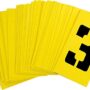 Hillman 847027 3-Inch Numbers, Letters, and Punctuation Combo Stencil Set