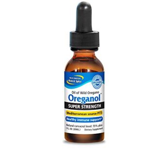 NORTH AMERICAN HERB & SPICE Super Strength Oreganol P73-1 fl. oz. – Immune Support – Wild