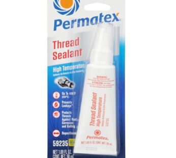 Permatex 59235 High Temperature Thread Sealant, 50 ml Tube , White