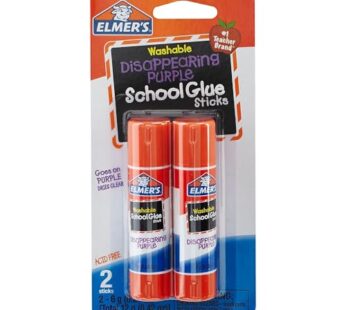 Glue Stick 2pk 6G Disap PURPL