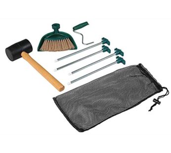 Coleman Premium Camping Tent Kit: Steel Tent Pegs, Rubber Mallet, Broom and Dustpan, Stake