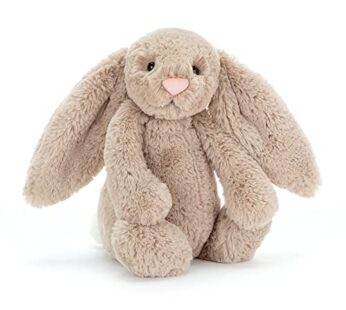 Jellycat Bashful Beige Bunny Stuffed Animal, Medium, 12 inches