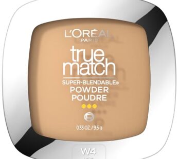 L’Oreal Paris True Match Super Blendable Oil Free Foundation Powder, W4 Light Medium, 0.33