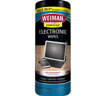 Weiman Disinfecting Electronic Cleaning Wipes, 30 Count