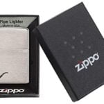 Zippo Unisex-Adult Pipe Lighter, Brushed Chrome Black Pipe, One Size - Image 6