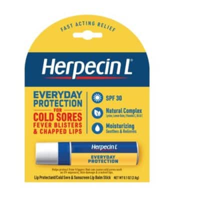 Herpecin L Lip Balm Stick 30 SPF 0.1 Ounce Tube Cold Sore Sun & Fever Blisters and Chapped - Image 5