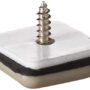 Shepherd Hardware 9240 1-Inch Square Adhesive, Slide Glide Furniture Sliders, 8-Pack, Tan