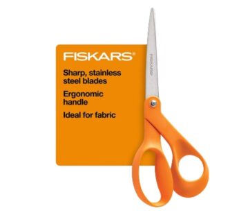 Fiskars Original Orange-Handled Scissors – Ergonomically Contoured – 8″ Stainless Steel –