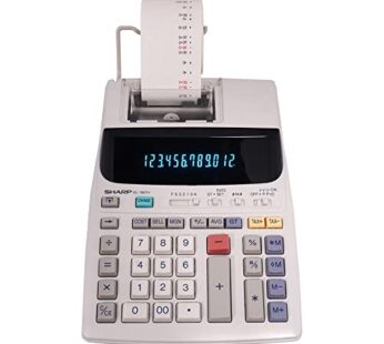 Sharp EL-1801V Ink Printing Calculator, Fluorescent Display, AC, Off-White