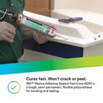 3M Marine Adhesive Sealant Fast Cure 4200 (05260) ? Semi-Permanent Flexible Adhesive Seala - Image 4