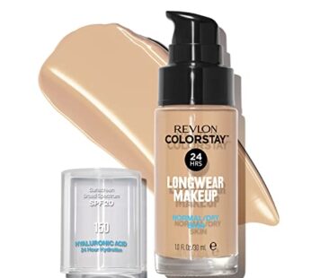 Revlon Liquid Foundation, ColorStay Face Makeup for Normal and Dry Skin, Longwear Full Cov
