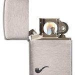 Zippo Unisex-Adult Pipe Lighter, Brushed Chrome Black Pipe, One Size - Image 3