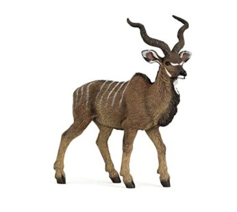 Papo Standing Great Kudu Toy Figure, Brown