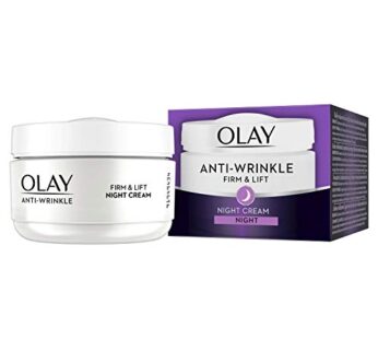 Olay Anti-Wrinkle Firm and Lift Night Cream for 40+, 1.7 Ounce