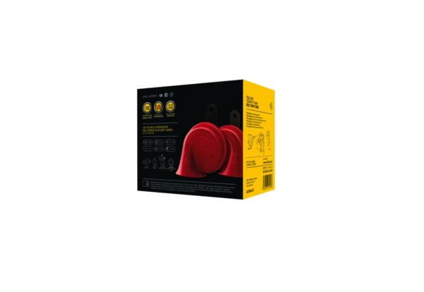 HELLA 007424801 Twin Trumpet High/Low Tone 12V Horn Kit with Bracket, Red - Image 7