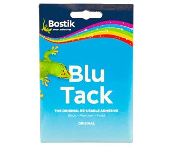 Bostik Blu Tack, Multipurpose Reusable Adhesive, Clean, Safe & Easy to Use, Non-Toxic, Han