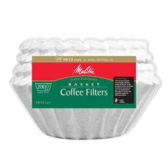 Melitta Basket Coffee Filters, White for 8-12 Cup , 200 ct