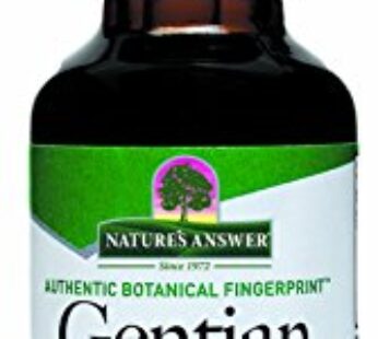 Nature’s Answer Gentian Root with Organic-Alcohol 1000mg 1oz Extract | Supports Digestion