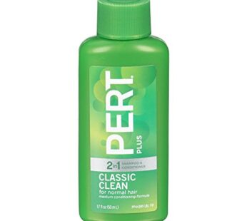 Pert Classic Clean 2in1 Shampoo & Conditioner Great for Travel or your Gym Bag 1.7 fl. oz.