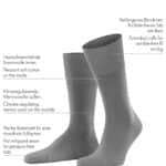 FALKE Men's Airport Socks, Light, Merino Wool Cotton, Crew Length, Classic Formal Socks, T - Image 3