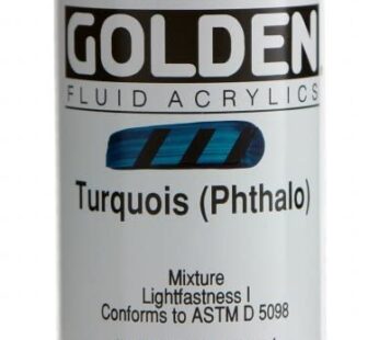 Golden Fluid Acrylics – Turquois (Phthalo) – 1 oz Bottle