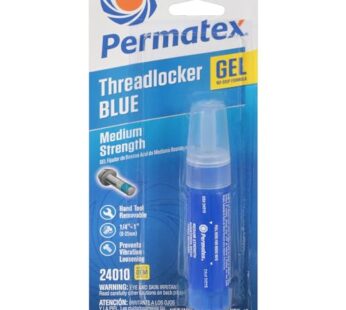 Permatex 24010 Medium Strength Threadlocker Blue Gel, 10 g Gel Twist Applicator