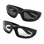 grinderPUNCH Motorcycle Riding Glasses - 2 Pair Smoke & Clear Biker Foam Pad - Image 4