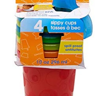 The First Years Take & Toss Spill Proof Sippy Cups – Reusable Toddler Cups – Rainbow – Kid